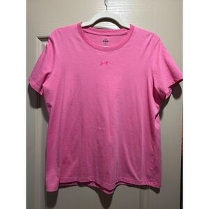 Under Armour Pink Loose Fit Short Sleeve T Shirt‎ Women's Size Medium M